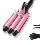 TOP4EVER 3 Barrel Curling Iron, 1-Inch Hair Crimper Tool for Women