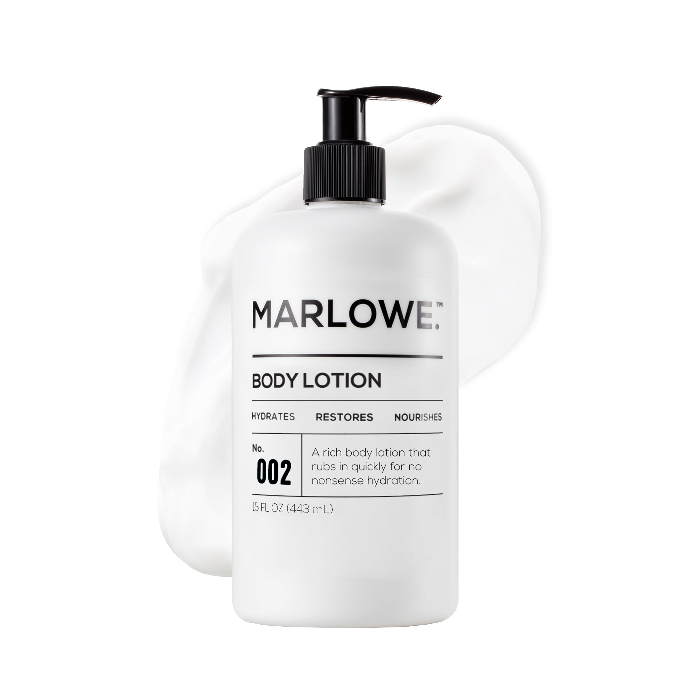 002 Body MARLOWE. No. 002 Body Lotion for Men, 15 oz Pump, Original ...