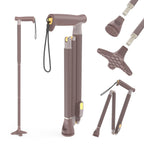 Michael Graves Quick Fold Walking Cane for Men and Women - Foldable Walking Stick for Stability and Style - Collapsible Folding Cane - Walking Sticks for Seniors & Adults