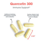 ARG Quercetin 300 - Supports Mast Cell and Histamine Response - Includes Vitamin C - Delivers 300 mg Quercetin Per Capsule - Vegetarian & Hypoallergenic - 30 Servings - 60 Capsules