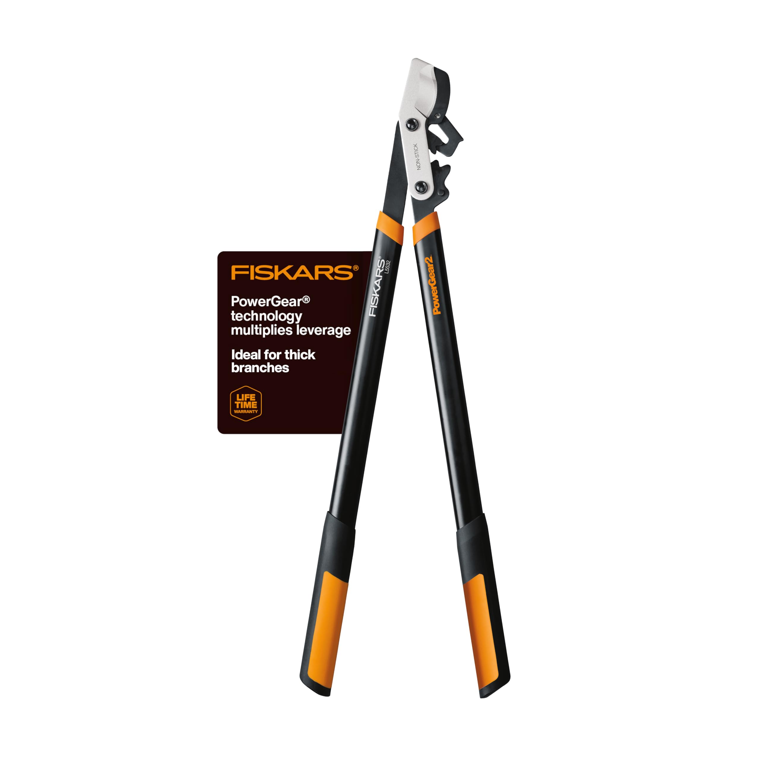 Fiskars 32” PowerGear2 Garden Bypass Loppers, 2" Cut Capacity Tree Trimmer