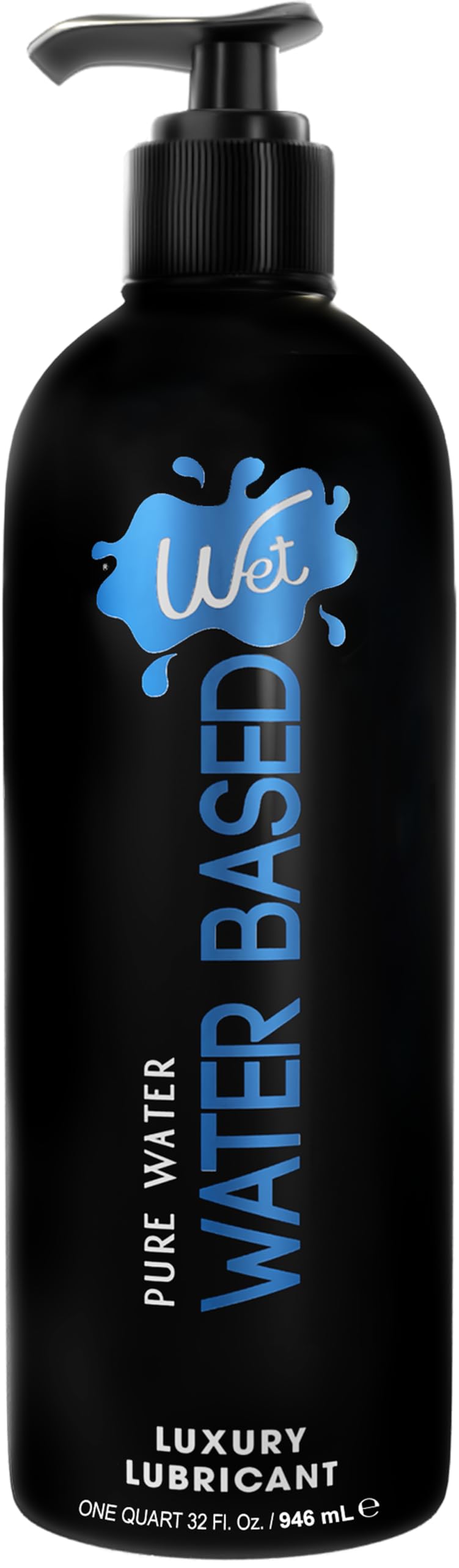 Wet Silver Water-Based Lubricant | Long-Lasting, Original Premium Formula | Vegan, pH-Balanced, Hypoallergenic, Paraben-Free, Non-staining | Lube for Men, Women & Couples, 32 fl oz