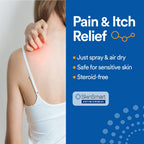 SkinSmart Antimicrobial Eczema Therapy with Hypochlorous Acid, Safely Removes Bacteria so Skin Can Heal, for Adults, Kids and Seniors, 8 Ounce Clear Spray