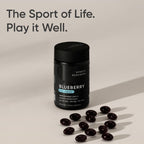 Sports Research Blueberry Capsules - Made from Organic Blueberries with Organic Extra Virgin Olive Oil - Non-GMO & Gluten Free - 60 Liquid Softgels