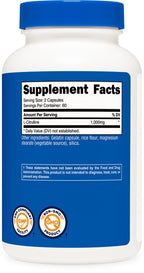 Nutricost L-Citrulline 500mg, 120 Capsules - Gluten Free, Non-GMO, 1000mg Per Serving (60 Serv) (Pack of 2)
