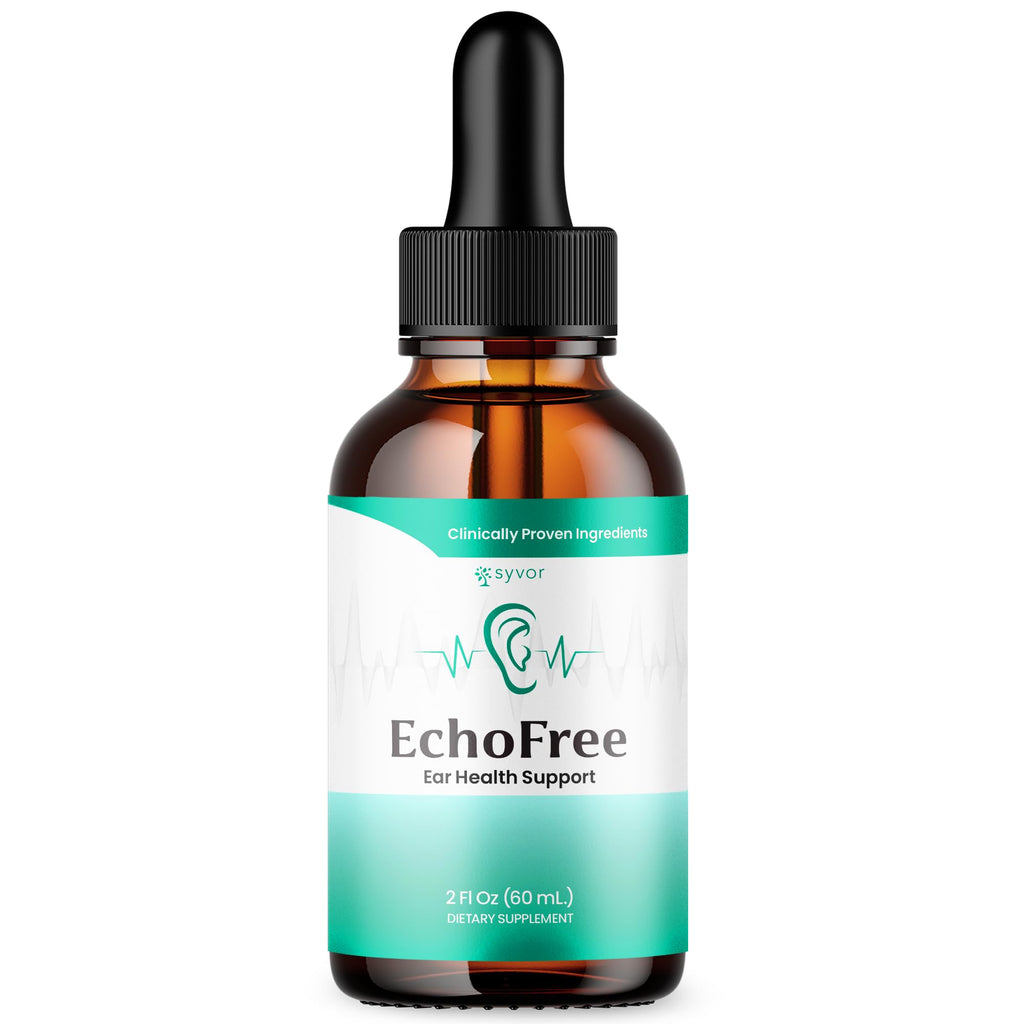 Echo Free Drops, Official Echo free Ear Health Support Liquid Supplement with All Natural Proven Ingedinets, Echo Free Maximum Strength Plant Based Hearing Support for Ringing Ears (30 Servings)