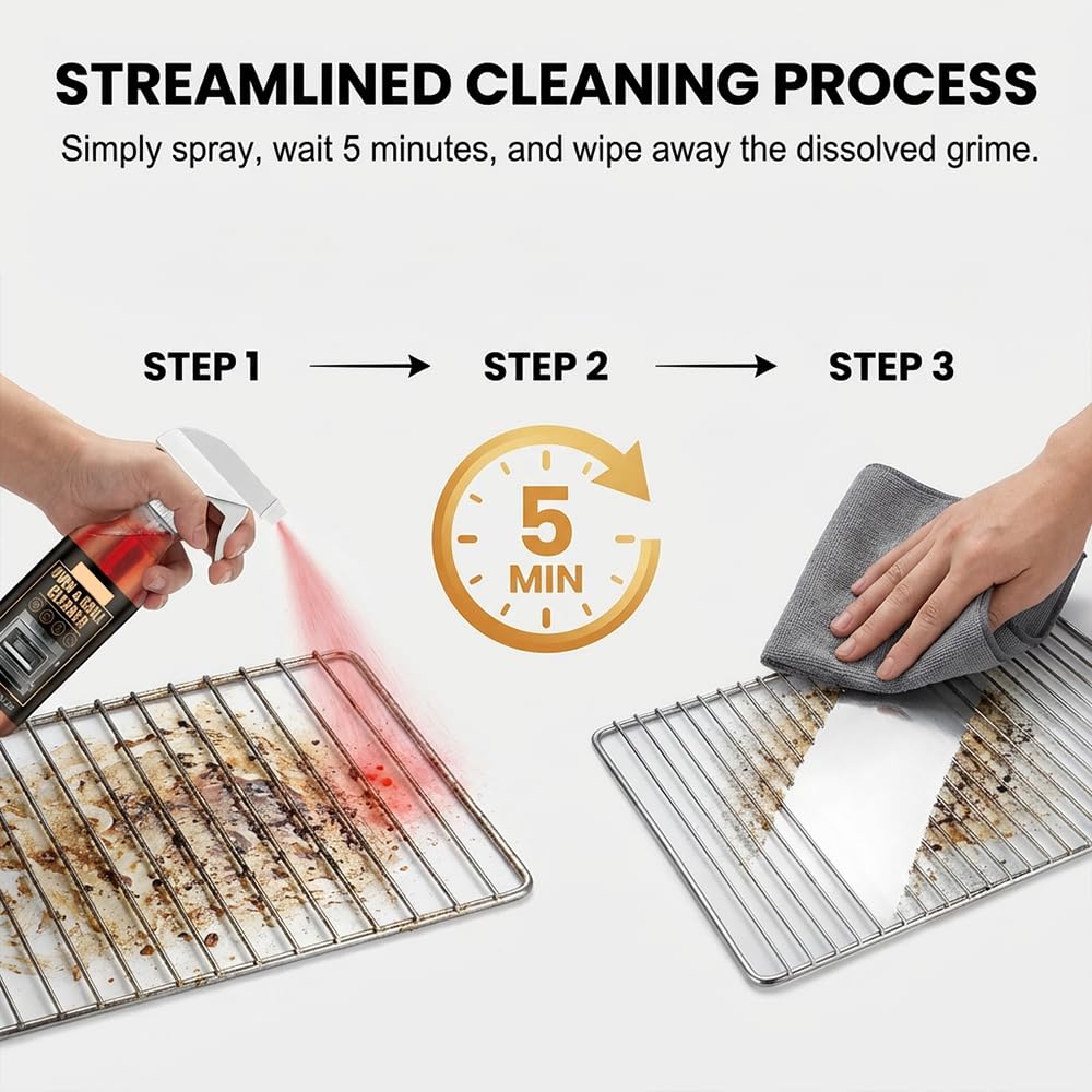 Mucpad Kitchen Heavy Oil Cleaner Spray,Clean Spray Cleaner for Ovens,Countertops,Stovetop,100Ml All Purpose Kitchens Heavy Oil Cleaning Agent (1PC)