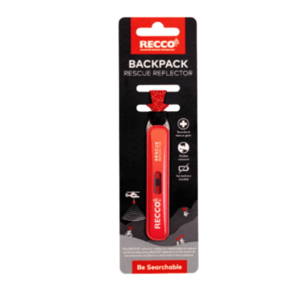 RECCO /Rescue reflector for backpacks/red
