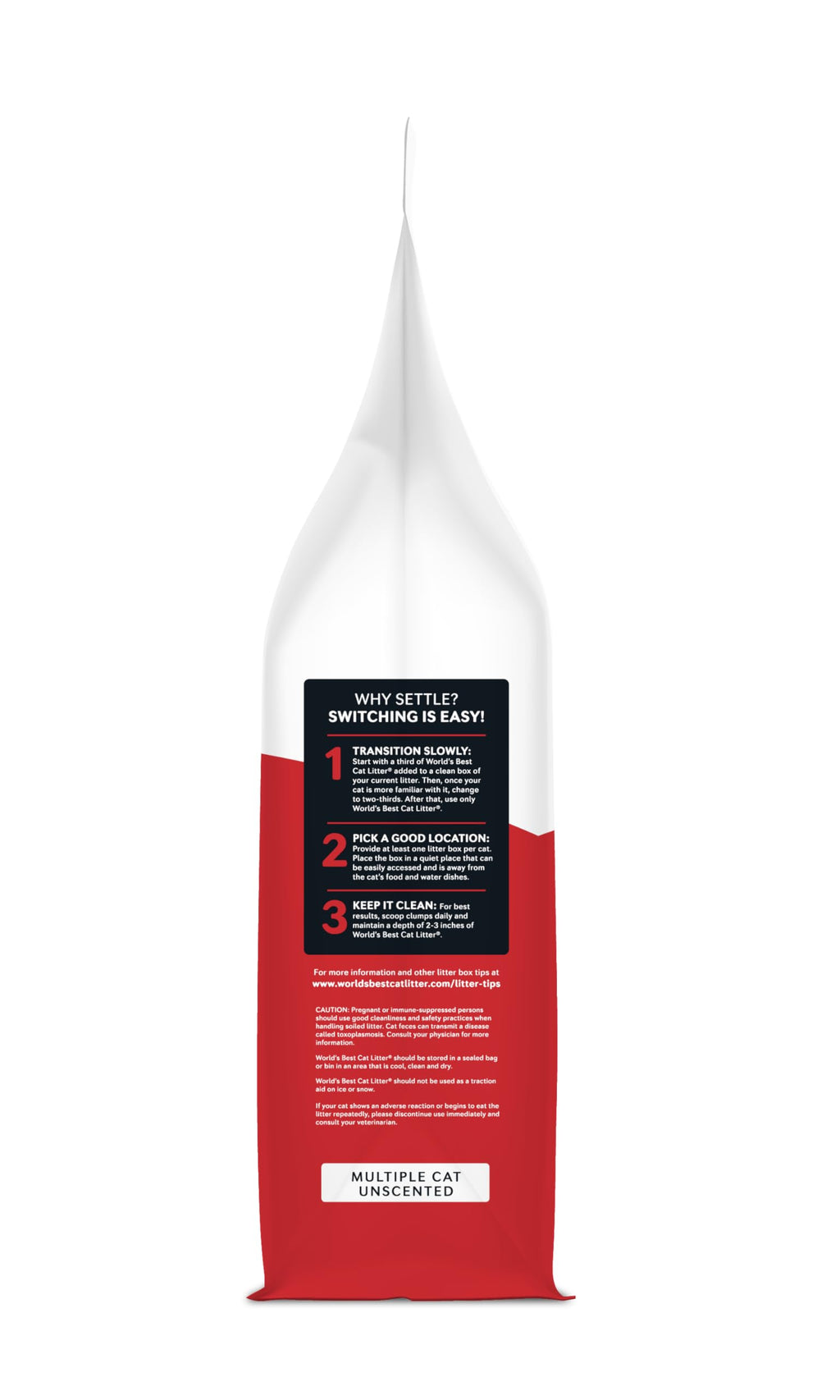 World's Best Cat Litter Multiple Cat, Unscented, Odor Control, 32 lb Bag