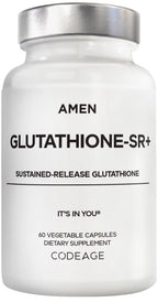 Amen Glutathione-SR+ Sustained-Release Glutathione Supplement, 60 Capsules