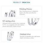 MUNDELL 925 Sterling Silver Simple Multi-layer Open Ring Adjustable Ring for Women Stackable Ring Fine Jewelry