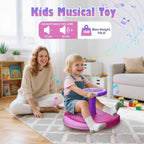 VROGTIK Sit and Spin Toys for Girls, 360° Spinning Seat with LED Lights and Music Christmas Birthday Gift Girl Sensory Toys