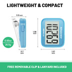 NESKLA 3D Pedometer for Walking, Simple Step Counter with Large Digital Display, Step Tracker with Removable Clip Lanyard, Accurately Track Steps for Men Women Kids Adults Seniors