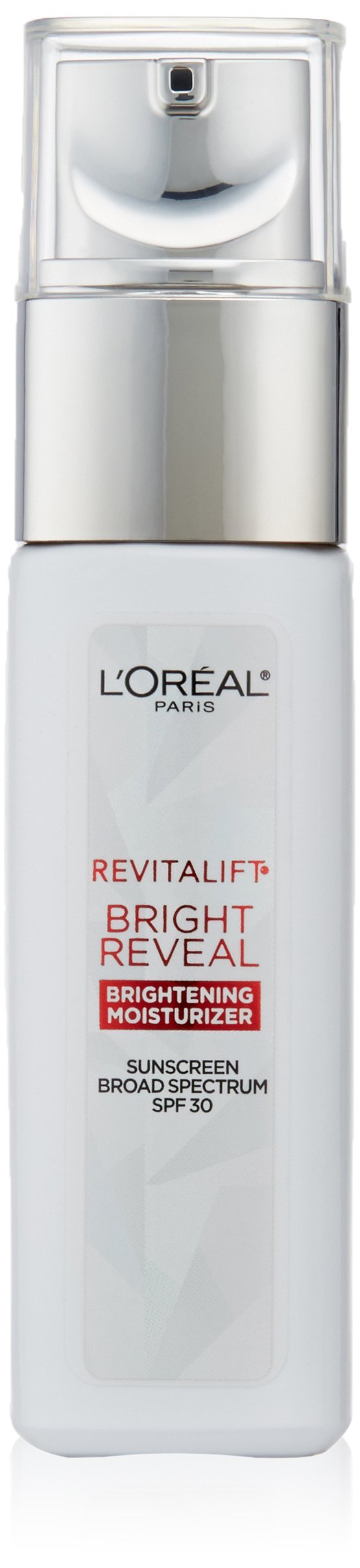 L'Oréal Paris Revitalift Bright Reveal Anti-Aging Day Cream with SPF 30 with Glycolic Acid, Vitamin C & Pro-Retinol to Reduce Wrinkles & Brighten Skin, 1 fl. oz.