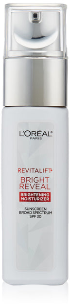 L'Oréal Paris Revitalift Bright Reveal Anti-Aging Day Cream with SPF 30 with Glycolic Acid, Vitamin C & Pro-Retinol to Reduce Wrinkles & Brighten Skin, 1 fl. oz.