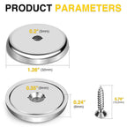 DIYMAG Magnets with Countersunk Hole,1.26 Inch 110LBS 8 Pack
