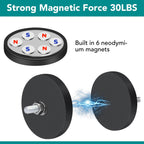 24Pack Rubber Coated Magnets, 30LBS Rubber Coated Neodymium Magnets with M5 Magnetic Assembly Base for Light Bar Mirror Camera Tool(1.69 Inch) ", since the Item received has an M5 thread.