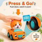 stargo Press to Go Car Toys, Montessori Toys for 1 Year Old Boy Gifts
