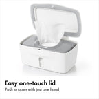 OXO Tot Perfect Pull Baby Wipes Dispenser, Refillable Wipe Holder, Gray