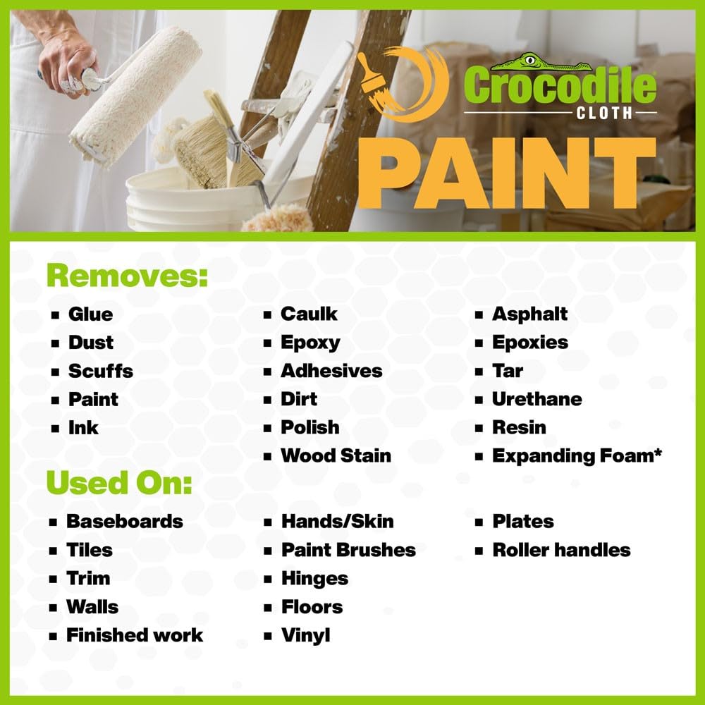 Crocodile Cloth Paint Prep & Cleanup Wipes, 100 Count