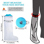 Asunby Cast Covers for Shower Leg Adult Waterproof full Leg Protector Shower Bandage Wound Showering for Broken Leg Knee Foot Ankle Wound Burns Care Supplies, After Surgery Gifts,Reusable