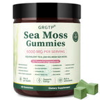 Sea Moss Gummies 16-in-1 - Ashwagandha Black Seed Oil Bladder Wrack Turmeric Vitamin C & D3 with Manuka Burdock Root Dandelion Yellow Dock Natural Detox & Liver Health Immune Support, Energy Boost