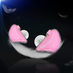 BASN Bmaster Triple Driver In Ear Monitor Headphones with Two Detachable Cables Fit In Ear Suitable for Audio Engineer, Musician (Pink)