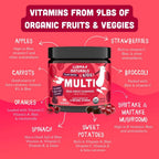 Llama Naturals Kids Multivitamin Gummies | Real Fruit, No Added Sugar Cane | Organic Vegan Toddler Whole Food Vitamins | Vitamin D, C & Beta Carotene Gummy Supplement | Cherry 180 Ct (2-3 Months)