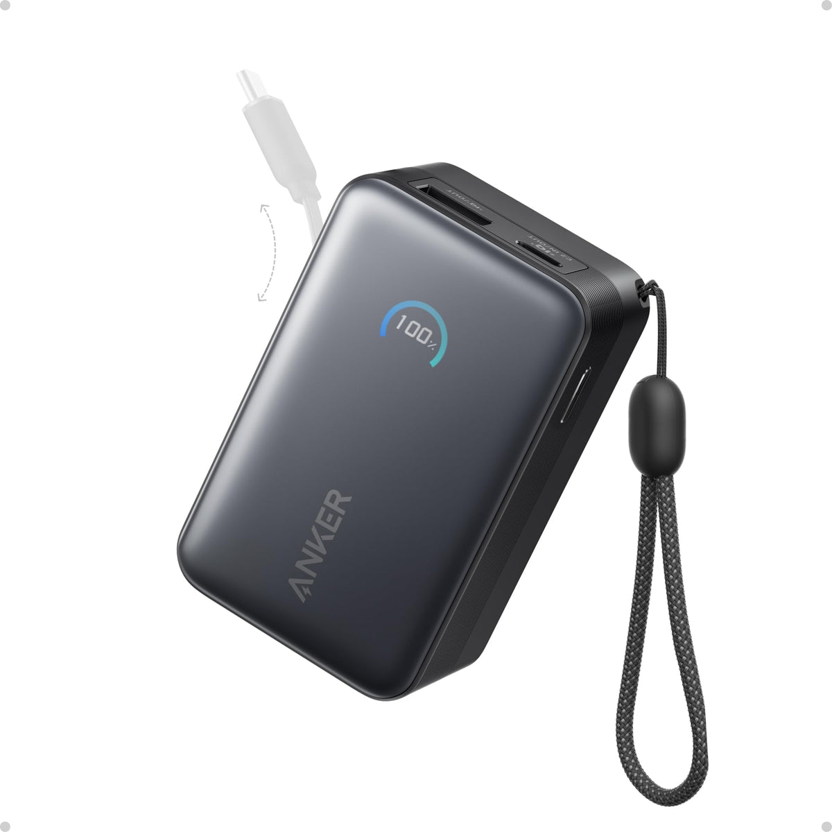 Anker Nano Power Bank, 45W 10,000mAh Portable Charger, iPhone Battery Pack