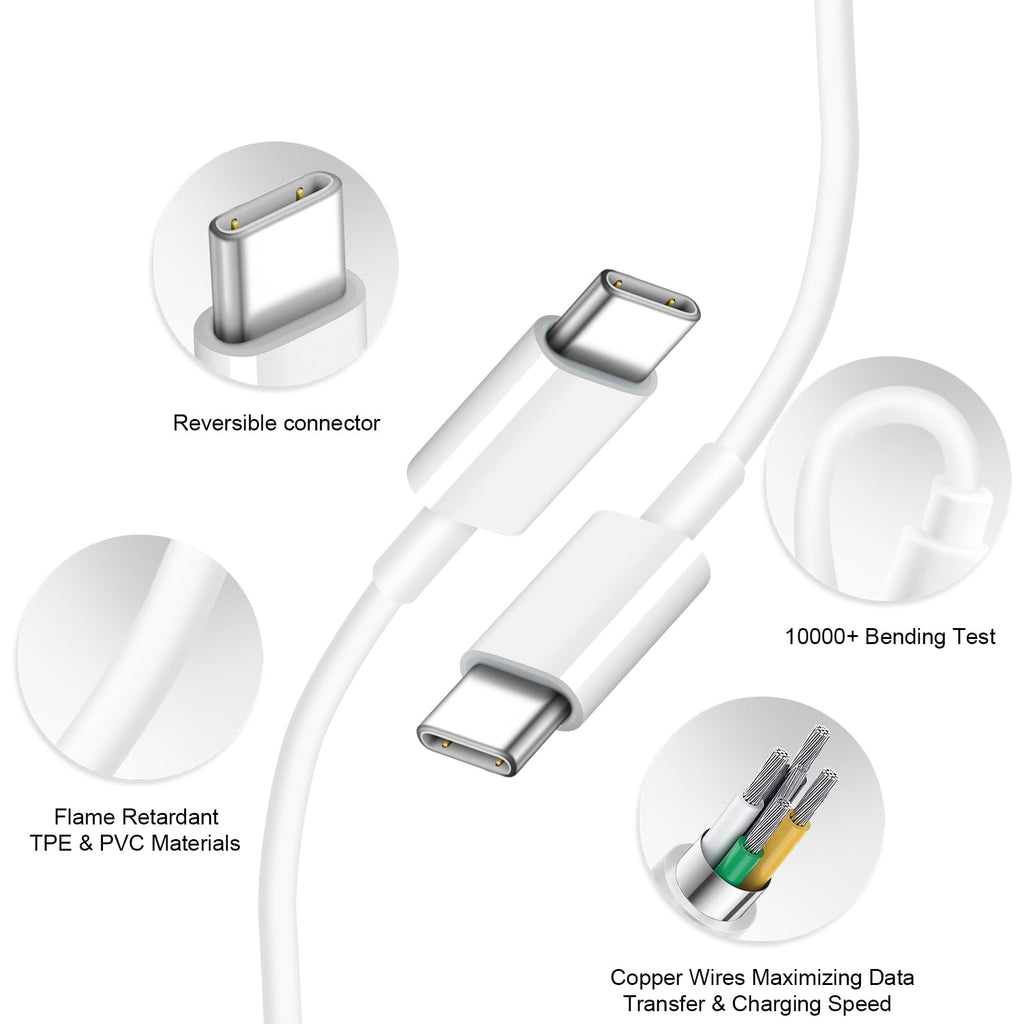 iPhone 18 17 16 15 Charger Fast Charging 3+3Pack USB C Charger & 6FT Cable