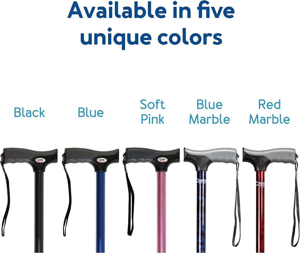 Carex Health Brands FGA52000 Black Soft Grip Derby Cane