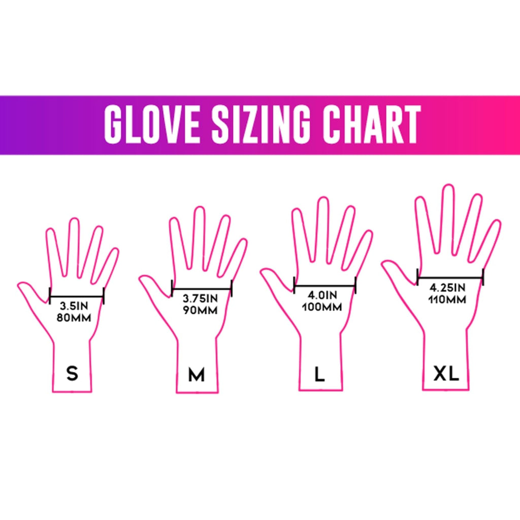 Colortrak Black Vinyl Gloves, Disposable Latex-Free & Powder-Free Hair Color Gloves for Chemical Processing & Salon Services, 1000 Count (10 Boxes), Large