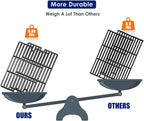 GRISUN 16.5" Cast Iron Cooking Grates for Charbroil Smoke Hollow, Grill Grates Replacement Parts for Gas Grill Model Smoke Hollow PS9900, 7000CGS, Charbroil 463722315 463722313 463750914