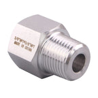 DERPIPE Forged Reducer Adapter Fitting - Stainless Steel 304 Reducing Pipe Connector, 3/8" NPT Female x 3/8" NPT Male (pack of 5)