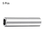 uxcell 5 Pcs Stainless Steel Spacer 5/16" Bore x 1/2" OD x 2" Length Screw Bushing Plain Finish Round Metal Spacer for 5/16" Screws Bolts and Rods