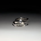 Custom Signet Rings for Women, Engraved Name Rings with Roman Numerals
