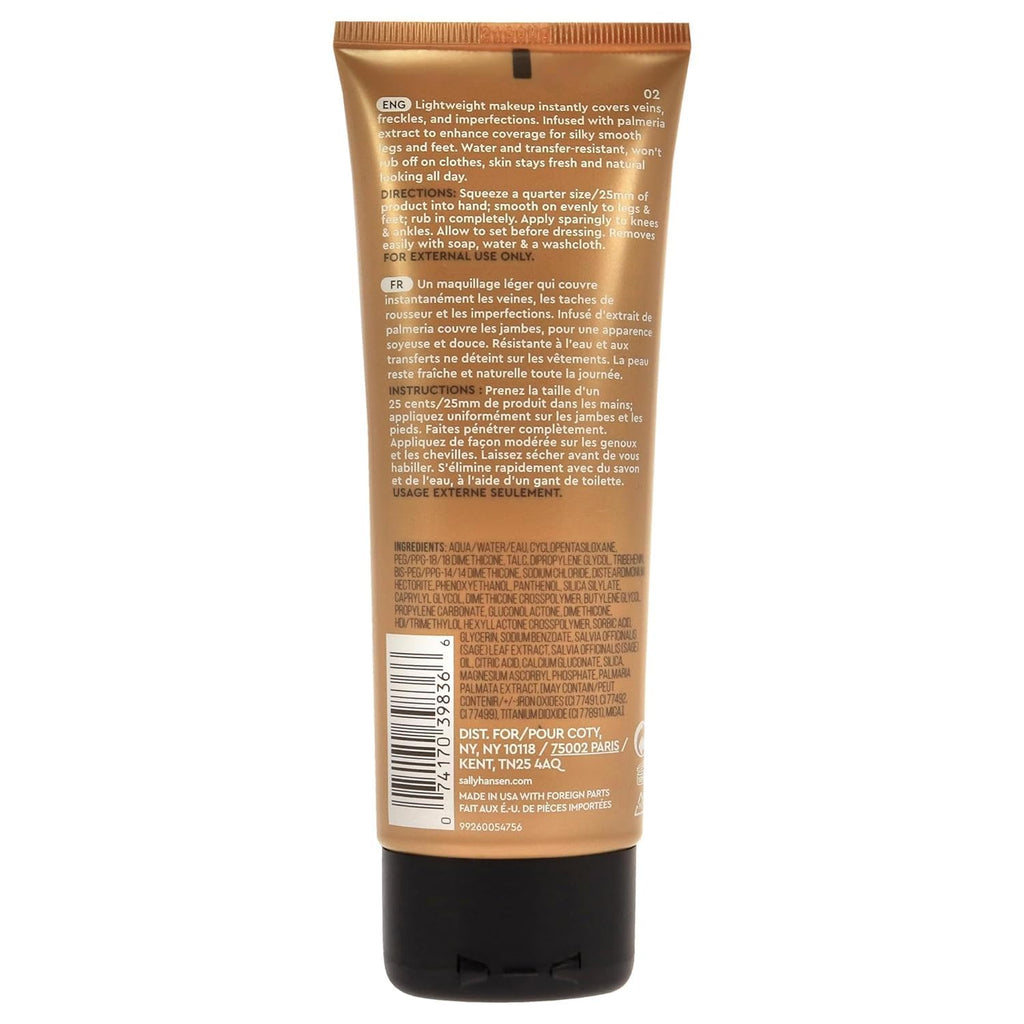 Sally Hansen Airbrush Legs®, Leg Makeup, Medium, Easy Application, Flawless Looking Legs, Water Resistant, Transfer Proof Lotion
