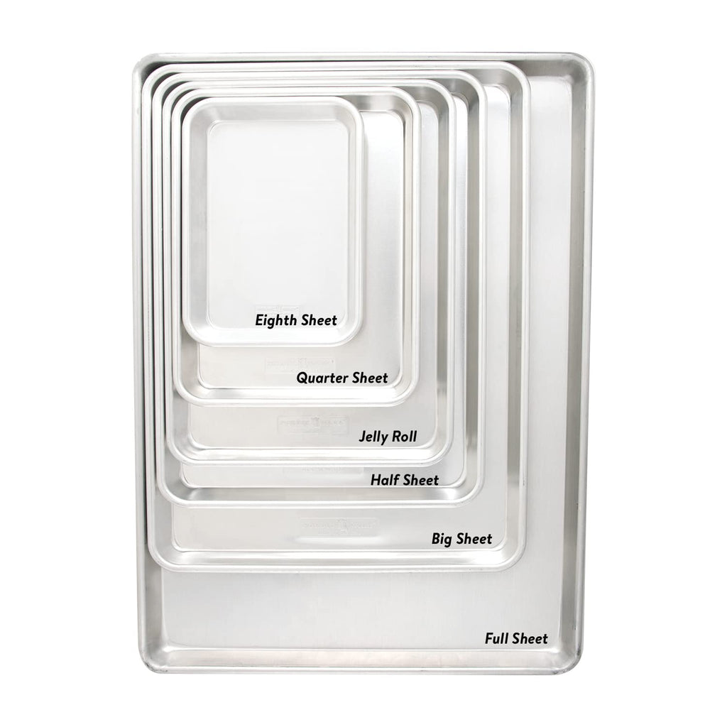 Nordic Ware Naturals Extra Large, 21 x 15 inch Baking Set - USA Made Aluminum Commercial Quality Pan for Baking or Roasting, Encapsulated Galvanized Steel Rim Prevents Warping, 2pk Big Sheet