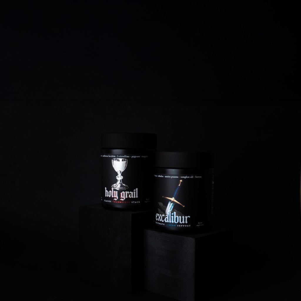 Excalibur - Libido Booster | Testosterone, Hormone & Libido Support for Men | Black Maca, Muira Puama, Tribulus Terrestris, Tongkat Ali, & Boron | One Month Supply, Boost Drive, Desire, and Blood Flow