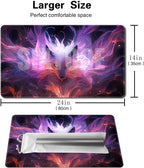 Board Game 14x24in MTG Playmat Compatible for OCG CCG RPG TCG Playmats (Nine Tailed Fox 3)