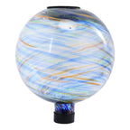 Solar Gazing Ball Glass Reflective Garden Globe for Outdoor Lawn Decor, 10"