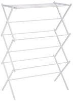 Amazon Basics Foldable Portable Clothes Drying Rack for Indoor Air Drying, Collapsible Design, 14.5" D x 29.5" W x 41.8" H, White