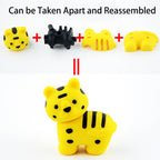 URSKYTOUS 60Pcs Animal Erasers Desk Pets for Kids Animal Pencil Erasers Bulk Puzzle Eraser Toys Gifts for Classroom Prizes,Game Reward,Treasure Box,Easter Egg Fillers,Goodie Bag Stuffers,Party Favors
