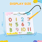 JoyCat Double-Sided Magnetic Number Tracing Board - 2-in-1 Numbers 1-20 Writing Toys for Toddlers & Kids, Preschool Math Manipulatives, Kindergarten Educational Learning Gifts for 3-5 Year Olds