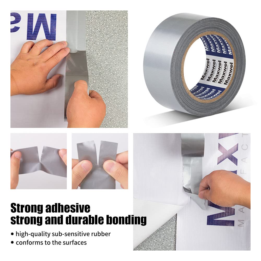 Duct Tape Heavy Duty Waterproof Silver Duct Tape for Home Repair, Bundles