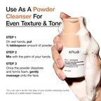ANUA Rice Enzyme Brightening Cleansing Powder, Exfoliating Powder-to-Foam Cleanser, Smooth Texture & Clarity, Hydrating & Gentle Formula, Korean Skincare,1.41 fl.oz