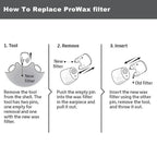 ProWax Filters Hearing Aid Supplies for ProWax Oticon, Prowax Replacement for Oticon Prowax Receives (2mm/3 Packs)