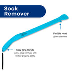 RMS Sock Aid Kit - Easy On Easy Off Device for Putting On Socks and Removing Socks or Stockings for Men and Women with Limited Mobility (Blue)