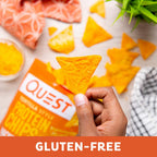 Quest Nutrition Nacho Cheese Tortilla Style Protein Chips, 18g Protein, 4g Net Carb, Gluten Free, 1.1 oz (Pack of 12)