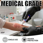 FINITEX - Black Nitrile Disposable Gloves, Exam Gloves, Powder-free, Latex-free, 3mil, 1000PCS (Medium)